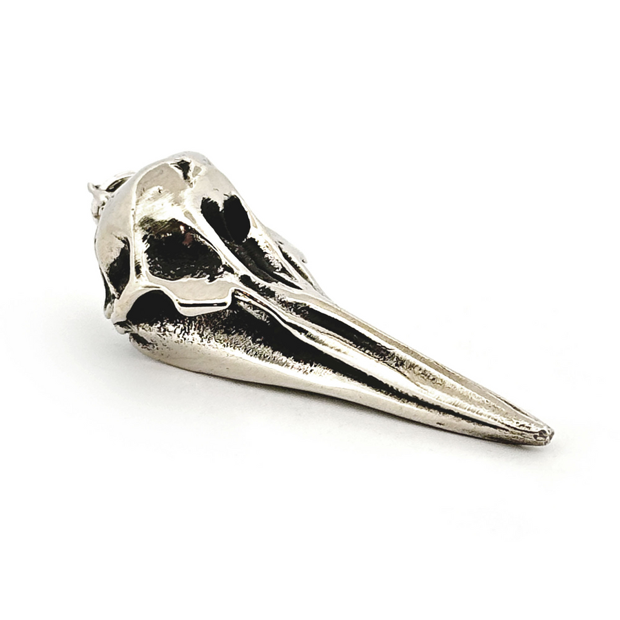 White Bronze Right Whale Dolphin Skull Pendant by Fire & Bone