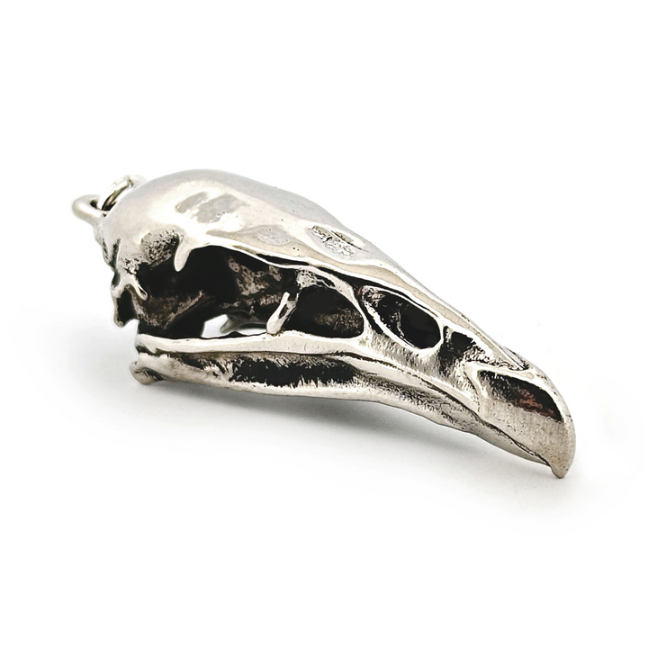 White Bronze California Condor Skull Pendant by Fire & Bone