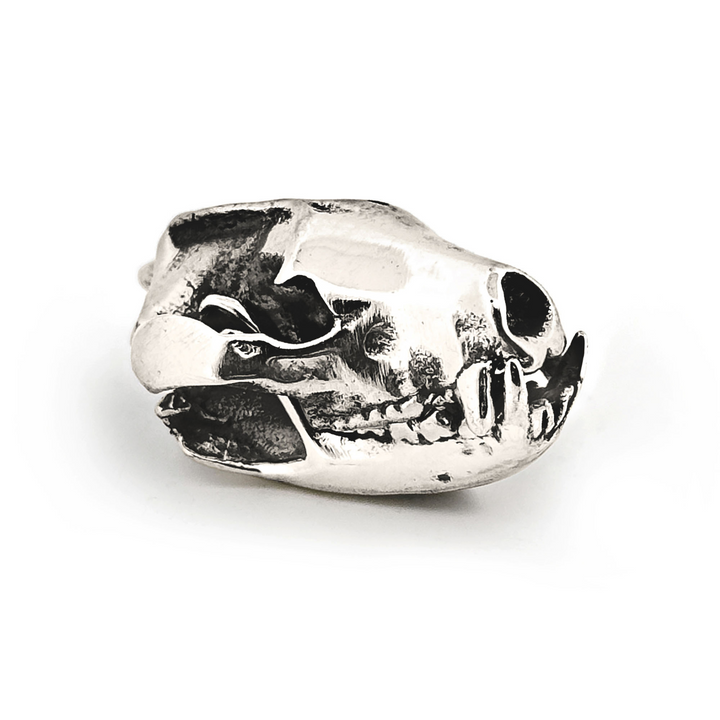 Sterling Silver Tasmanian Devil Skull Pendant by Fire & Bone